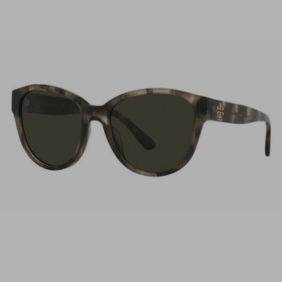 New! Tory Burch as seen on Jessica Alba TY7163U 184782 54 Striped Olive green